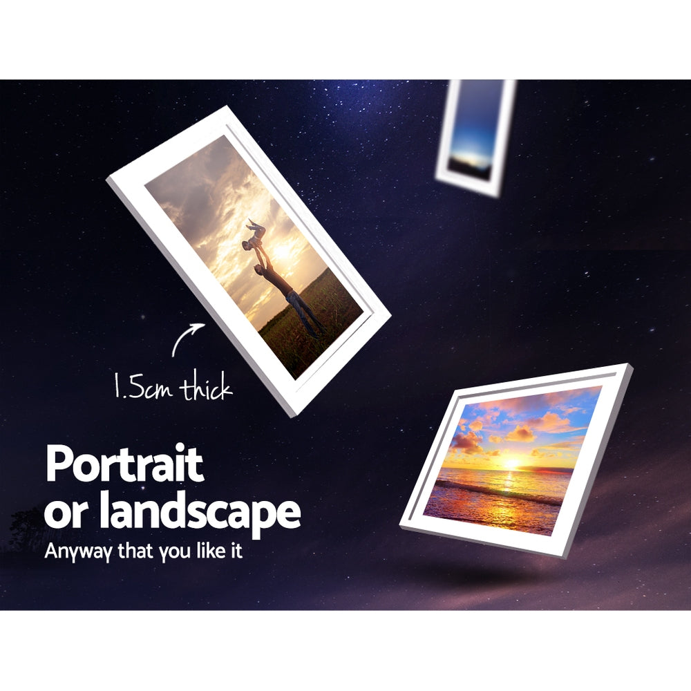 Artiss Photo Frames Art Holder 30PCS 8x10inches 5x7inches 4x6inches 3.5x5inches White