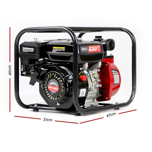 Giantz Petrol Water Pump 2inches High Flow Transfer Fire Fighting Irrigation