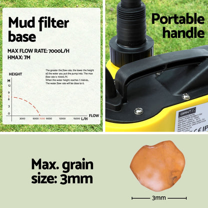 Giantz Garden Water Submersible Pump 400W Dirty Bore Sewerage Tank Well聽Steel