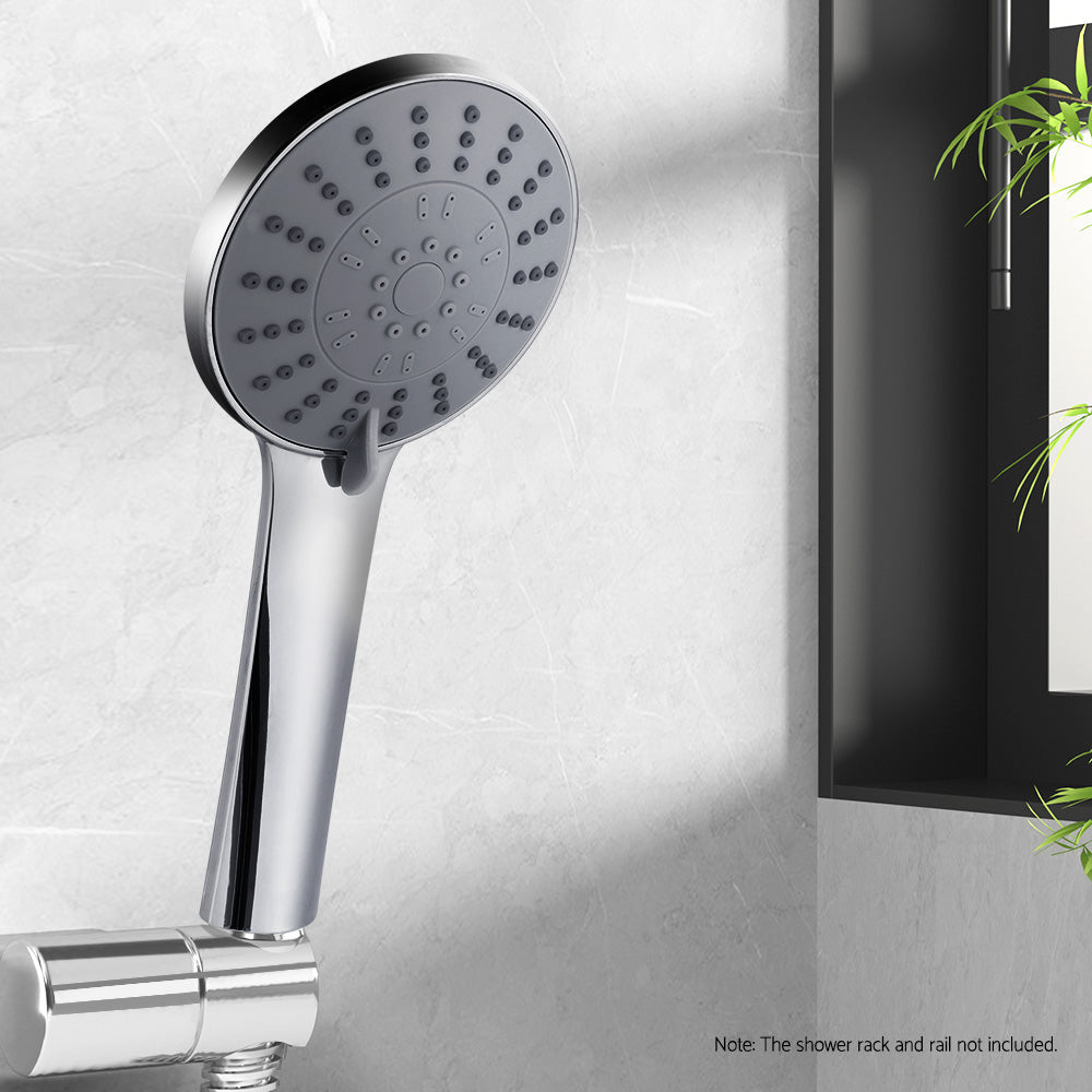 Handheld Shower Head 4.5inches High Pressure 5 Modes Poweful Round Chrome