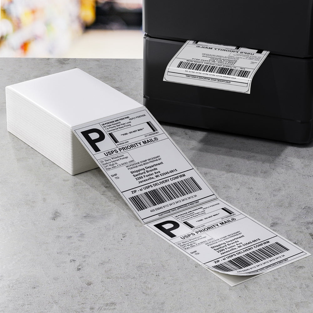 500 Sheets Direct Thermal Labels Adhesive Printer Paper Barcode聽Shipping Sticker