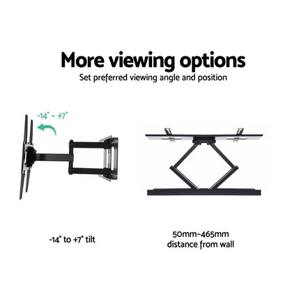 Artiss TV Wall Mount Bracket for 32inches-70inches LED LCD Full Motion Dual Strong Arms