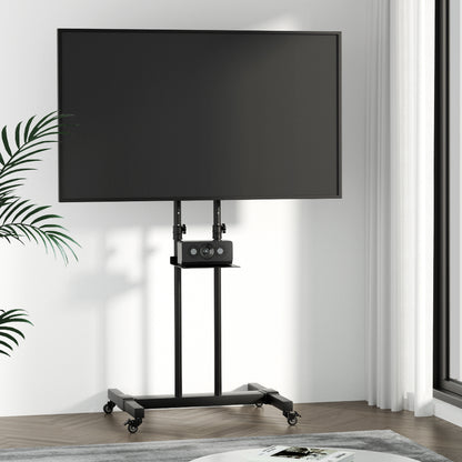 Artiss Mobile TV Stand for 23inches-65inches TVs Mount Bracket Portable Solid Trolley Cart