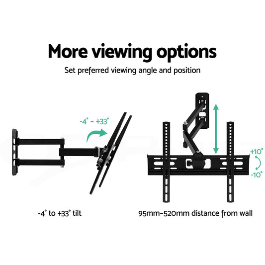 Artiss TV Wall Mount Bracket for 23inches-55inches LED LCD TVs Full Motion Strong Arms