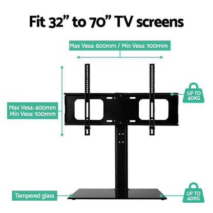 Artiss TV Stand Mount Bracket for 32inches-70inches LED LCD Swivel Tabletop Desktop Plasma