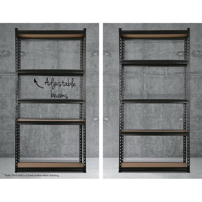Giantz 2x1.5M Garage Shelving Warehouse Rack Pallet Racking Storage Shelve Black
